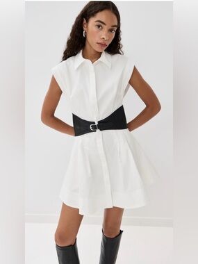 NWT Jonathan Simkhai Adler Belted Mini Dress XS